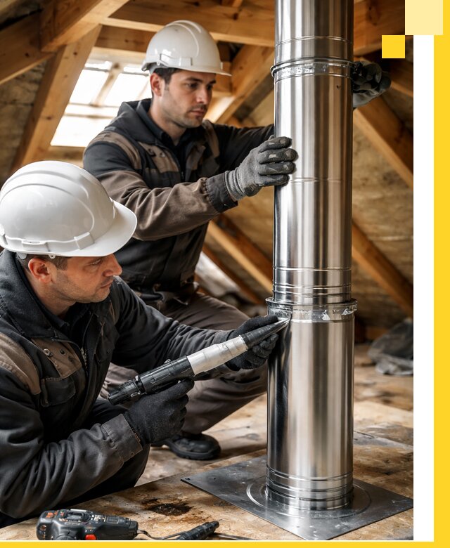 Монтаж дымоходов для каминов в Серпухове с гарантией качества