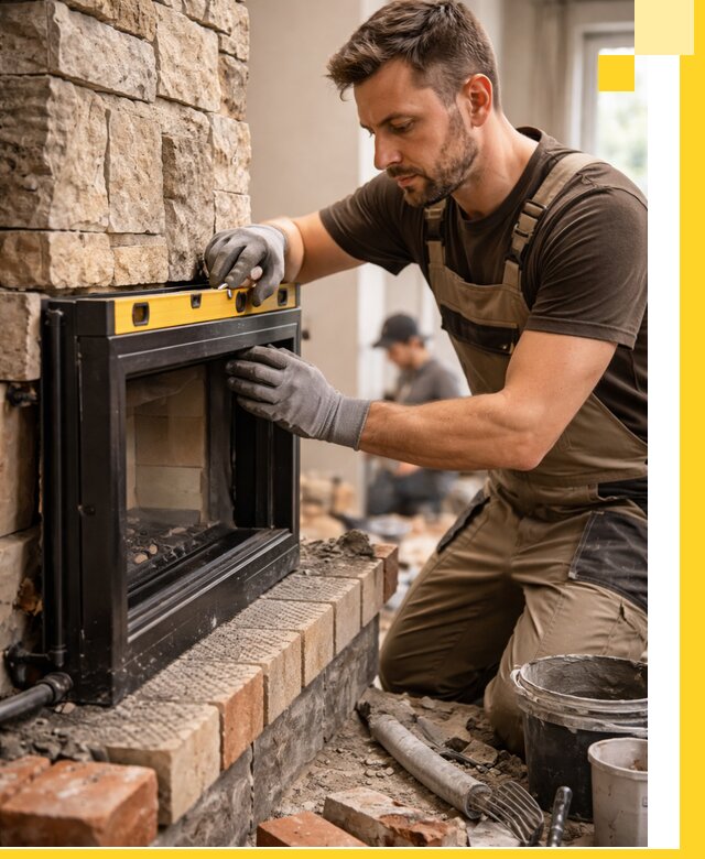 Дровяные камины под ключ в Серпухове: монтаж, обустройство