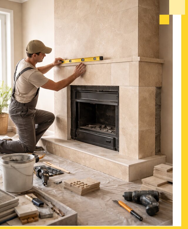 Установка и монтаж каминов в частном доме под ключ в Серпухове