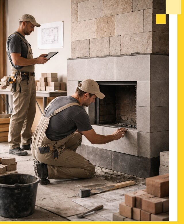 Индивидуальные проекты каминов и каминных систем в Серпухове