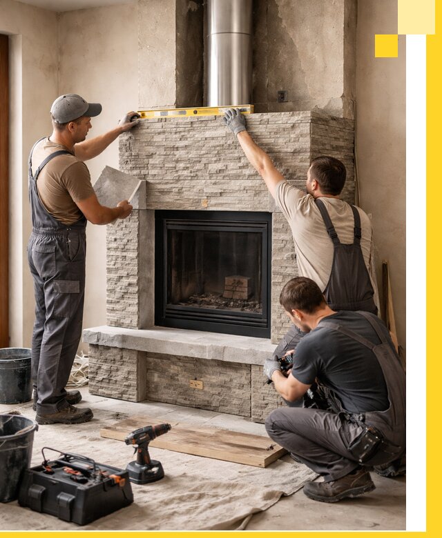 Профессиональный монтаж каминов под ключ в Серпухове для дома