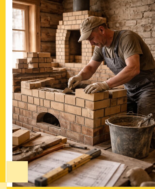 Кладка печей из кирпича в Серпухове цены от 30483 р. - ЭриданСрп