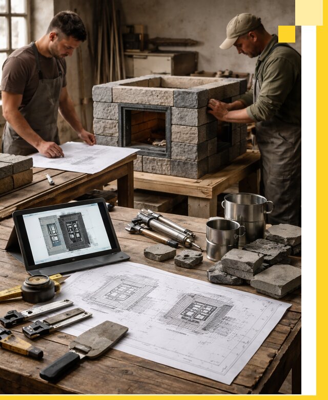 Разработка проектов печей с согласованием и монтажом в Серпухове