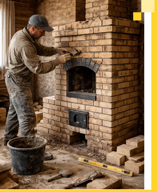 Кирпичные печи под ключ в Серпухове: проектирование и кладка