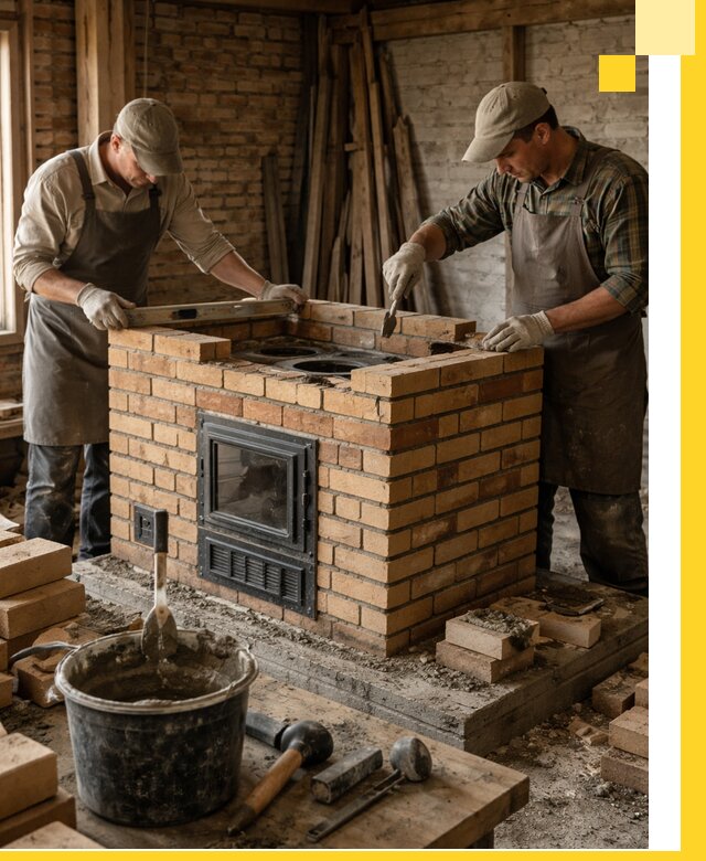 Изготовление и установка варочных печей под ключ в Серпухове