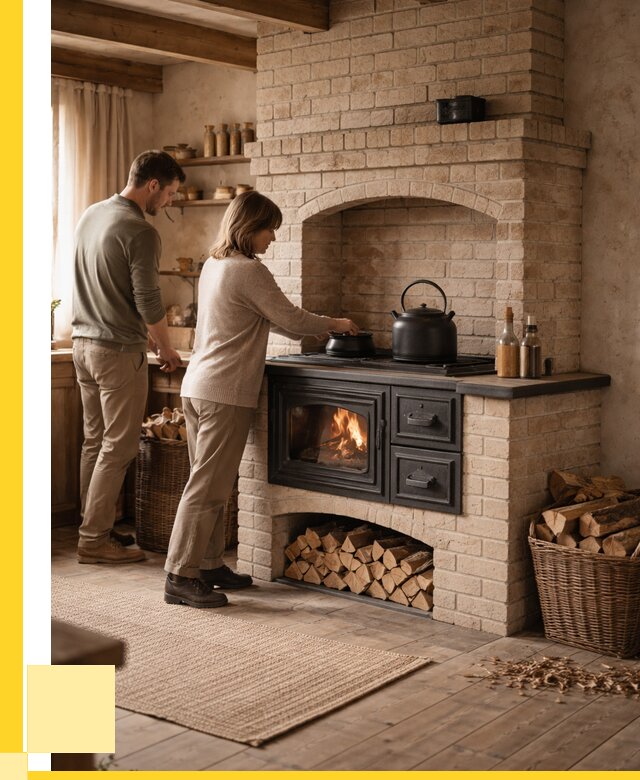 Печи с плитой в Серпухове от 45725 р. | ЭриданСрп — кирпичная печь