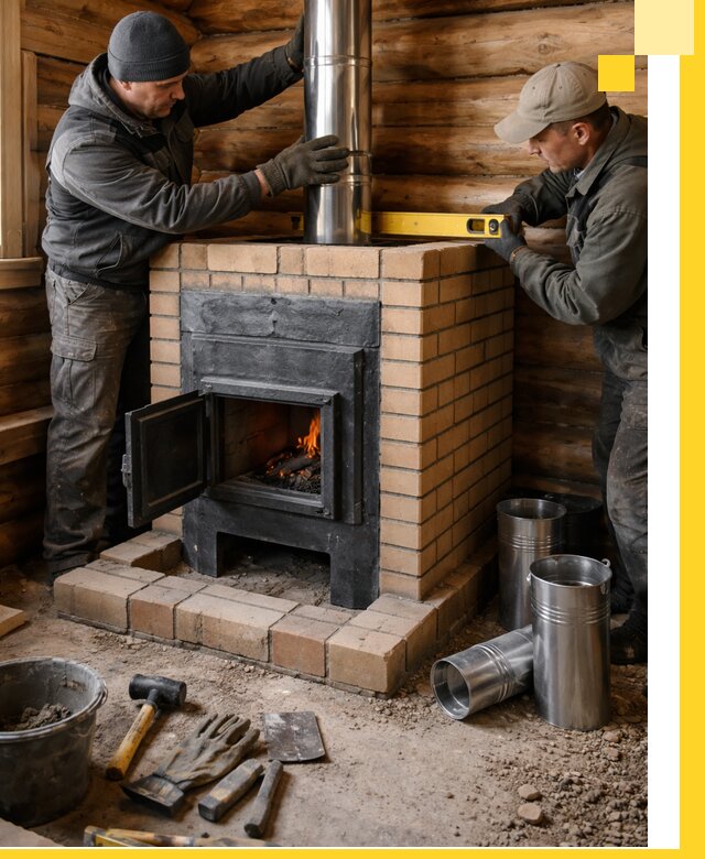 Проектирование, изготовление и установка банных печей в Серпухове