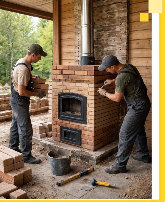 Производство и установка дачных печей под ключ в Серпухове