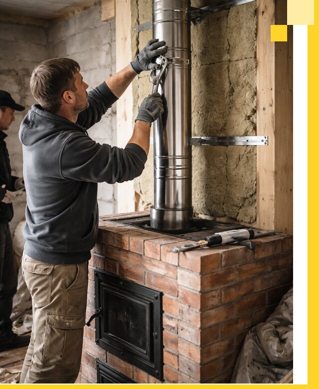 Изготовление и монтаж печей и дымоходов под ключ в Серпухове