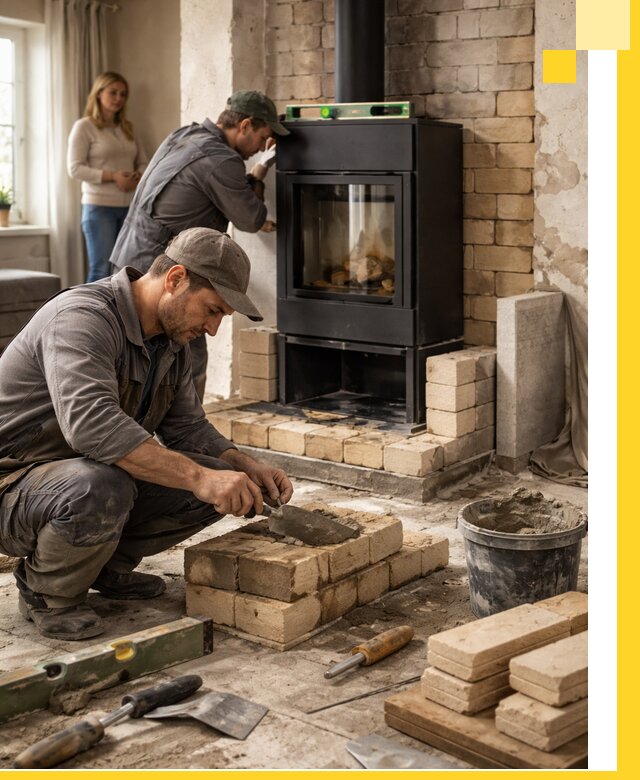 Печи и камины под ключ: проект, установка в Серпухове