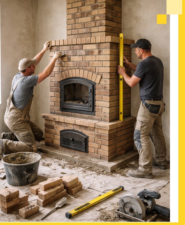 Продажа и установка печей и каминов для дома под ключ в Серпухове