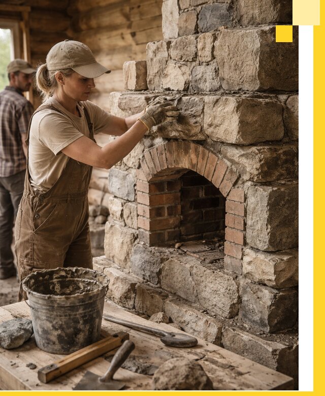 Каменные печи на заказ и монтаж в Серпухове, долговечные решения