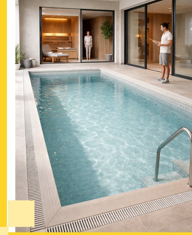 Отделка бассейна пленкой ПВХ в Серпухове от 3556 р. - ЭриданСрп