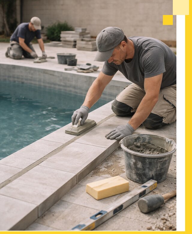 Отделка бассейнов в Серпухове: декоративная отделка и гидроизоляция