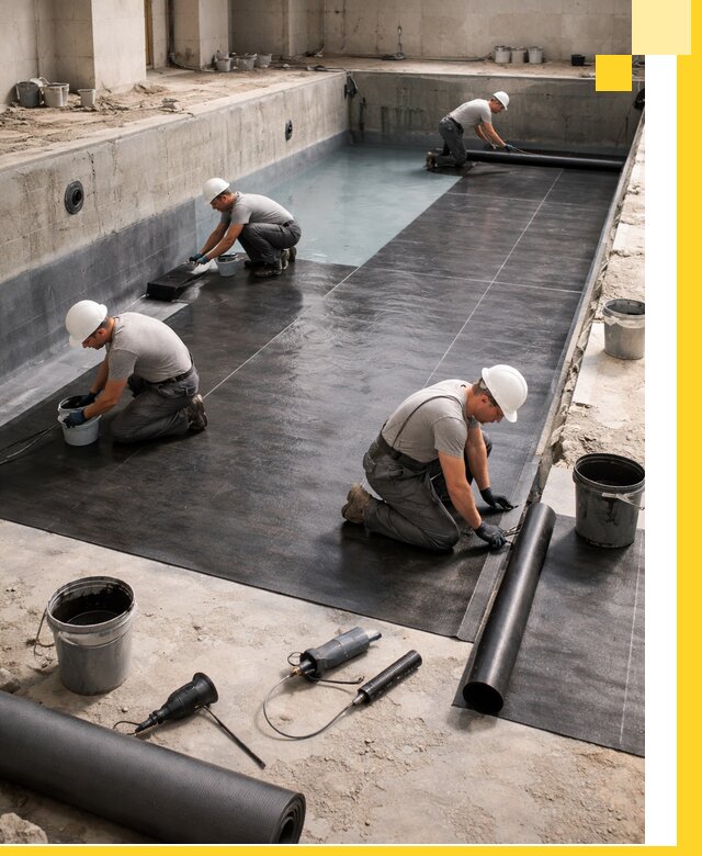 Профессиональная гидроизоляция бассейнов и чаш в Серпухове под ключ