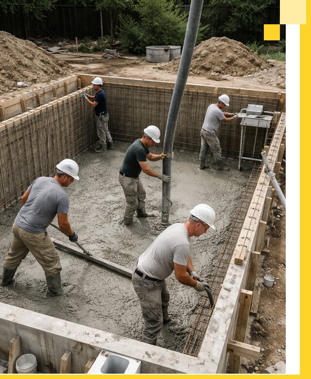 Строительство бетонных бассейнов под ключ в Серпухове