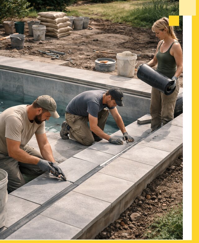 Строительство и монтаж уличных бассейнов под ключ в Серпухове