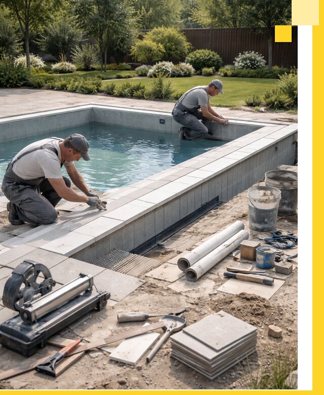 Строительство открытых бассейнов под ключ в Серпухове профессионально