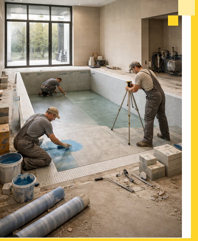 Проект и строительство закрытых бассейнов в Серпухове под ключ