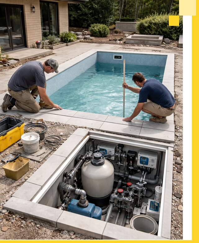 Строительство качественных домашних бассейнов под ключ в Серпухове