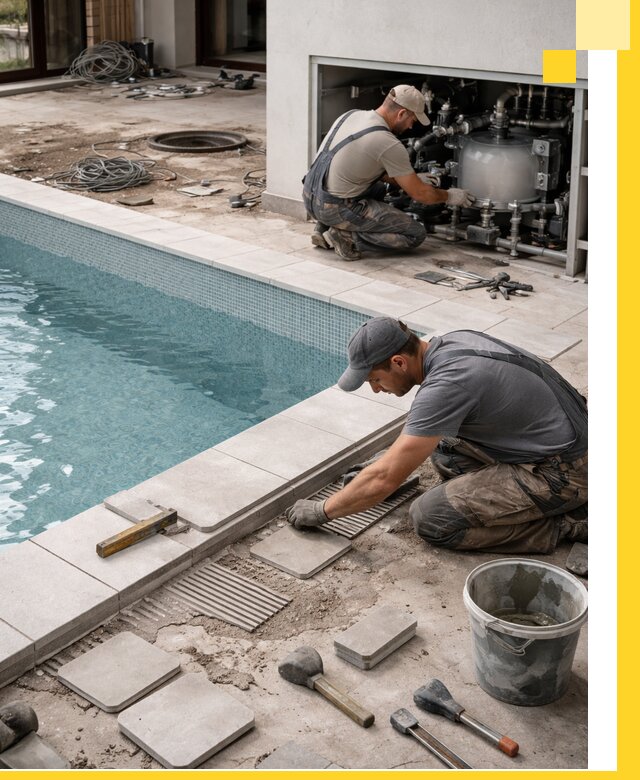 Строительство и монтаж бассейнов в коттедже в Серпухове