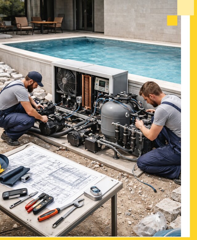 Проектирование и монтаж бассейнов с подогревом в Серпухове