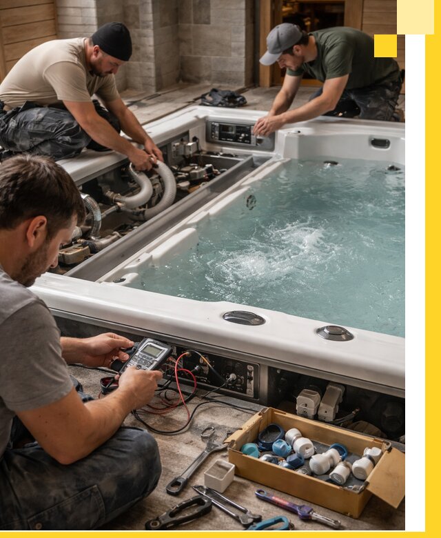 Гидромассажные бассейны под ключ в Серпухове, дизайн и монтаж