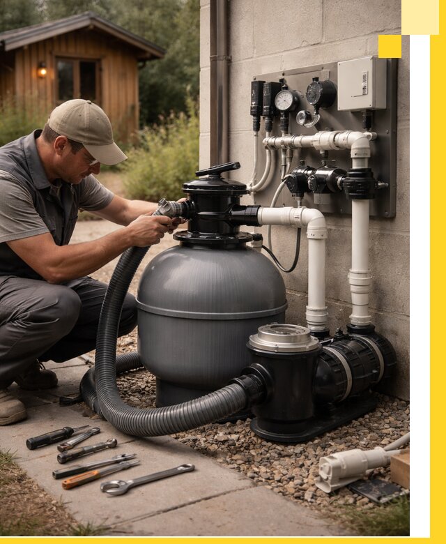 Продажа и монтаж фильтров и насосов для бассейнов в Серпухове