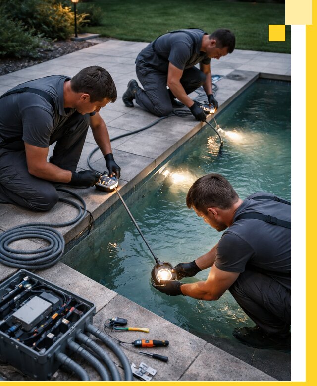 Профессиональное освещение бассейнов в Серпухове: дизайн и монтаж