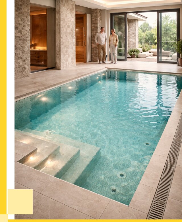 Бассейн во дворе в Серпухове: проект, отделка от 1219320 р. | ЭриданСрп