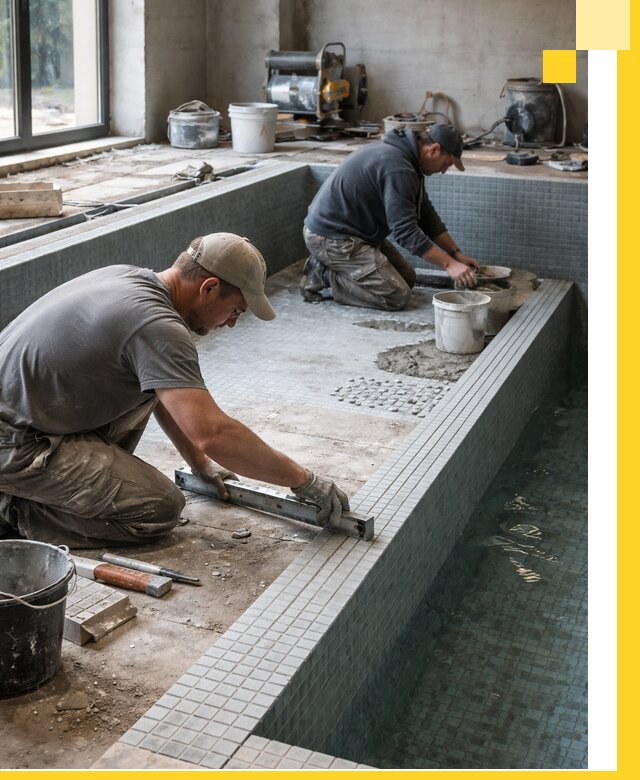 Строительство бассейна в частном доме в Серпухове под ключ