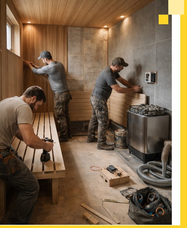 Сауны под ключ в Серпухове, проектирование, строительство, отделка