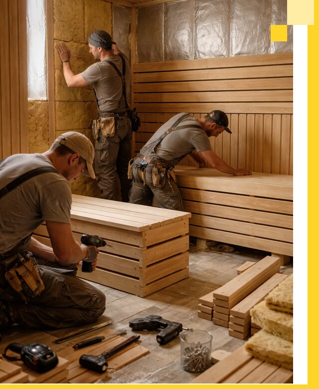 Профессиональное строительство саун под ключ в Серпухове