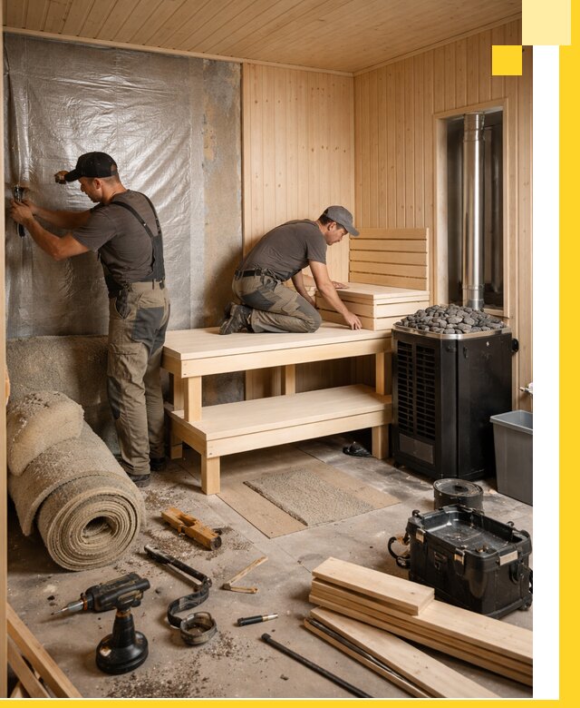 Проекты саун под ключ в Серпухове дизайн и строительство