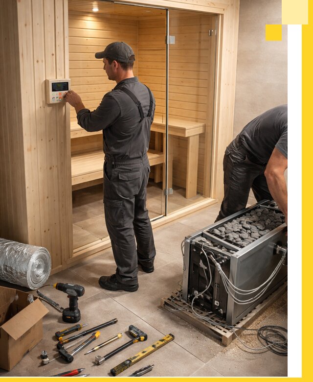 Поставка, установка и монтаж электрических саун в Серпухове