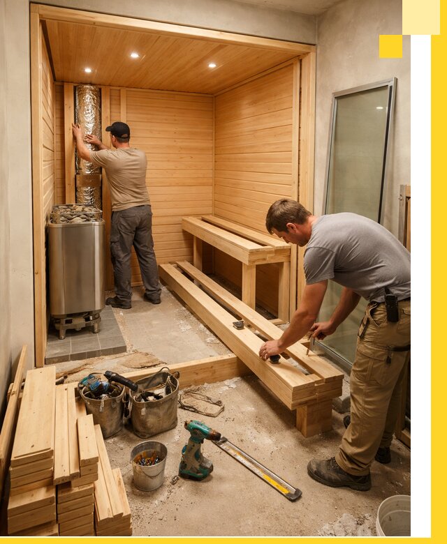 Проектирование и установка домашних саун под ключ в Серпухове