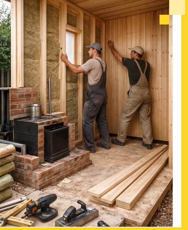 Строительство и установка дачных саун под ключ в Серпухове