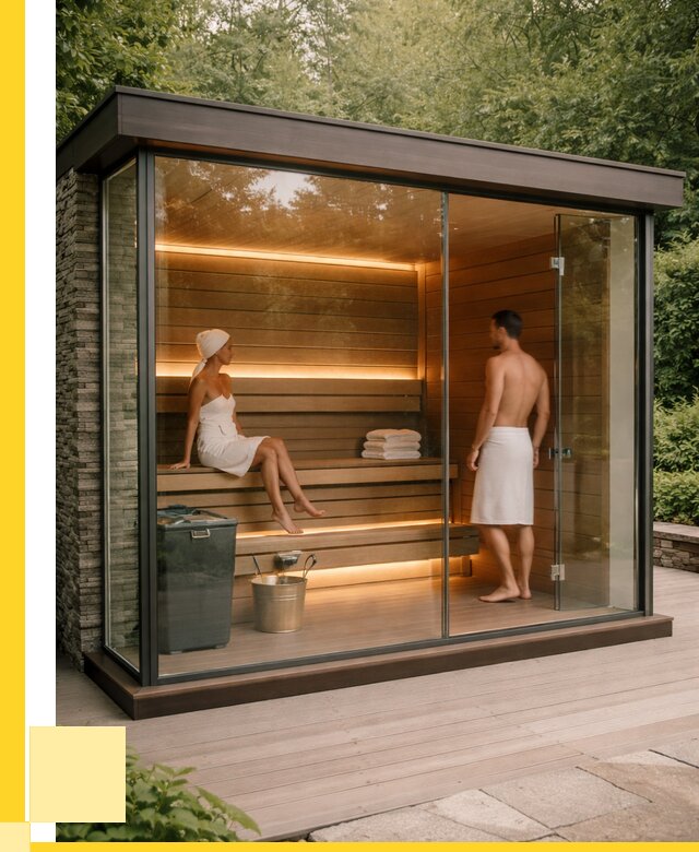 Сауна стеклянная и двери для сауны в Серпухове от 254025 р. | ЭриданСрп