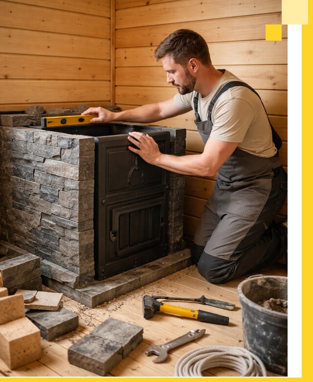 Производство и установка печей для саун под ключ в Серпухове