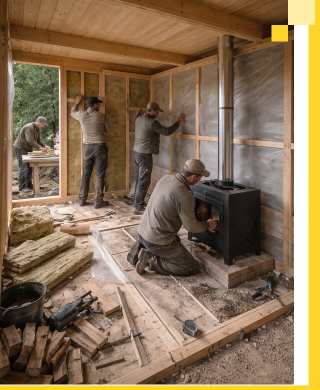 Профессиональный монтаж бань под ключ в Серпухове для дома