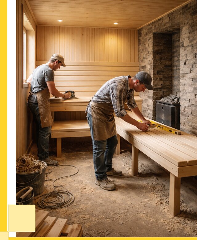 Отделка бани в Серпухове: внутренняя отделка от 3048 р. | ЭриданСрп