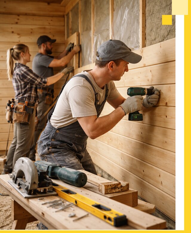 Обшивка бань под ключ в Серпухове: отделка стен и потолков