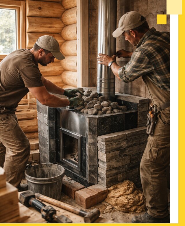 Строительство и отделка русских бань под ключ в Серпухове