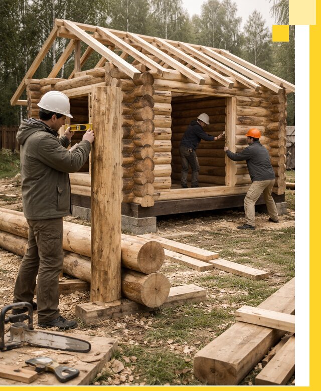 Строительство бань для дачи под ключ в Серпухове с доставкой и монтажом