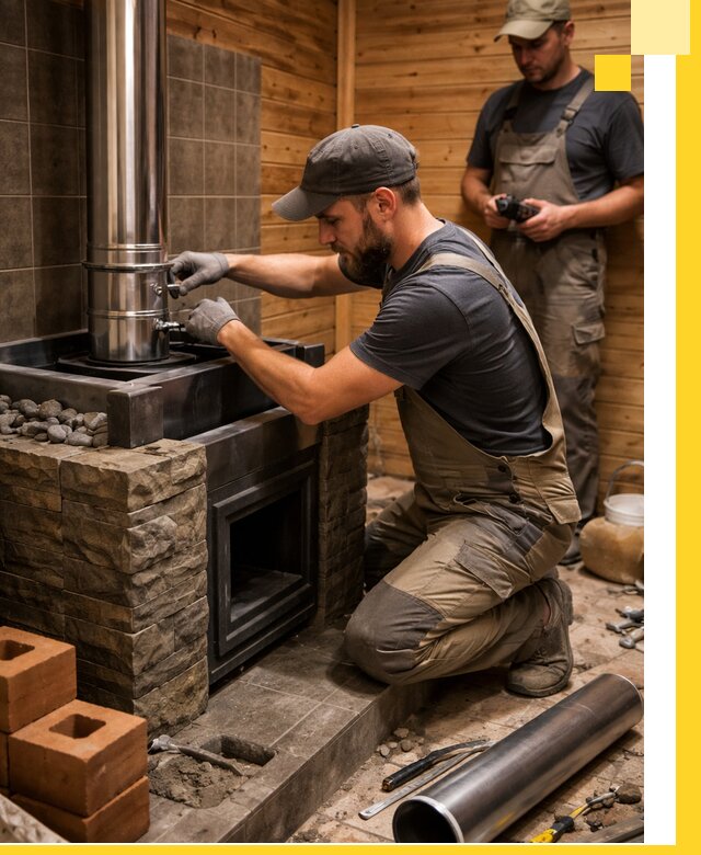 Изготовление и установка банных печей под ключ в Серпухове