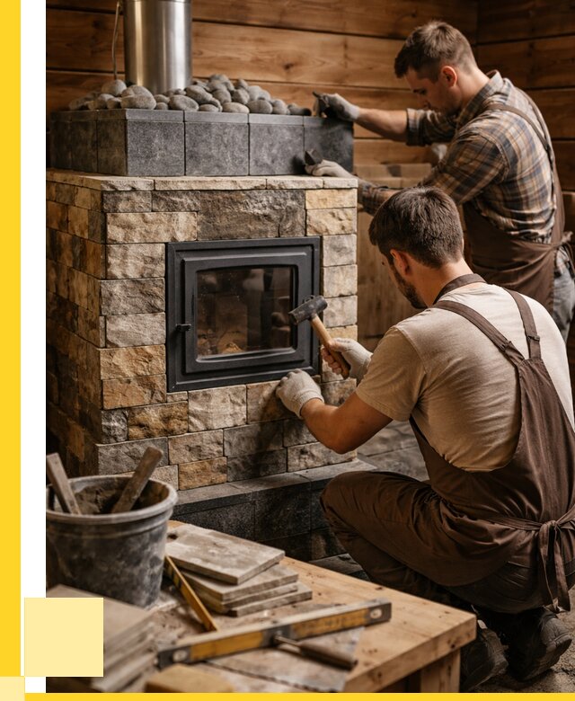 Облицовка банной печи в Серпухове от 15242 р. | ЭриданСрп