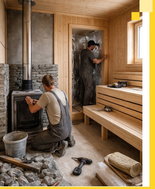 Строительство и изготовление бань под ключ в Серпухове