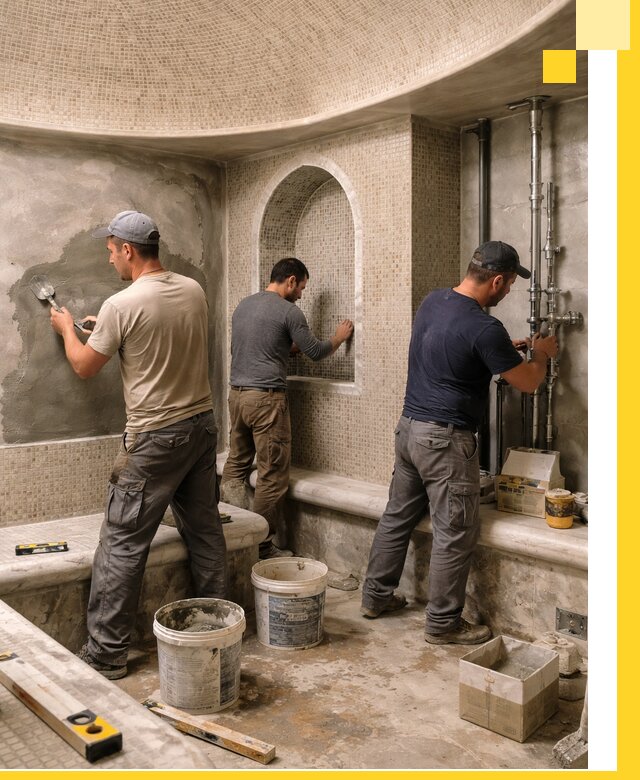 Профессиональный монтаж хамамов под ключ в Серпухове с гарантией