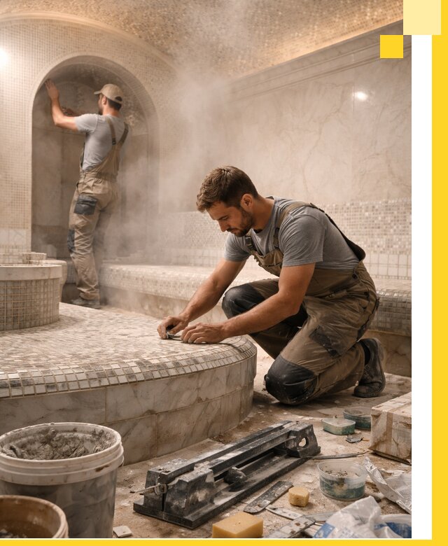 Профессиональный дизайн хамама и SPA под ключ в Серпухове