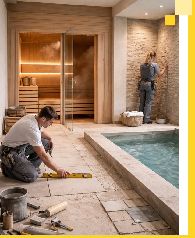 Комплексный дизайн и отделка интерьеров SPA под ключ в Серпухове